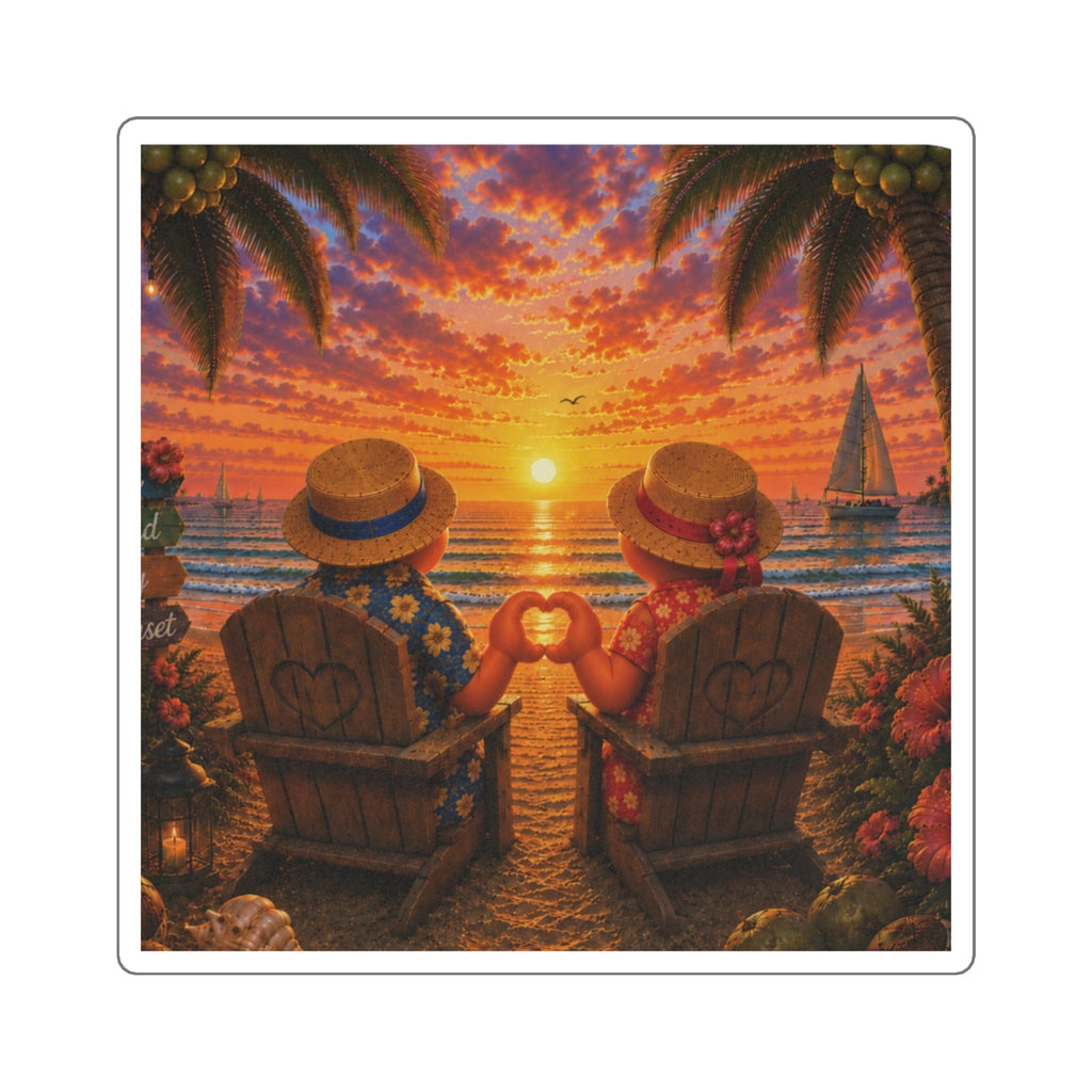 #020 Together Forever – SeaHenry 3×3 Coastal Sticker