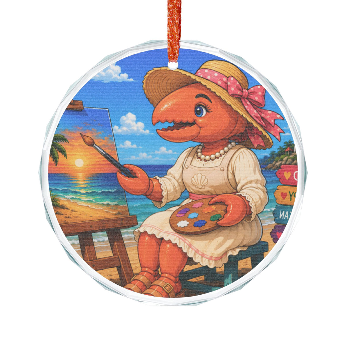 #016 Harriet – SeaHenry Glass Ornament