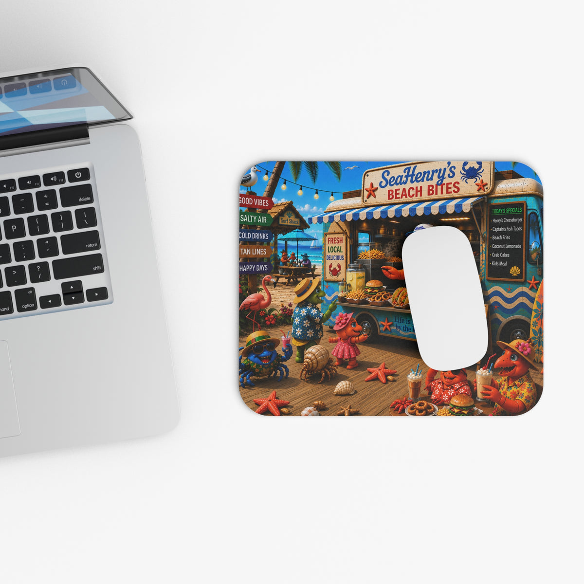 #018 SeaHenry's Beach Bites - SeaHenry Mouse Pad