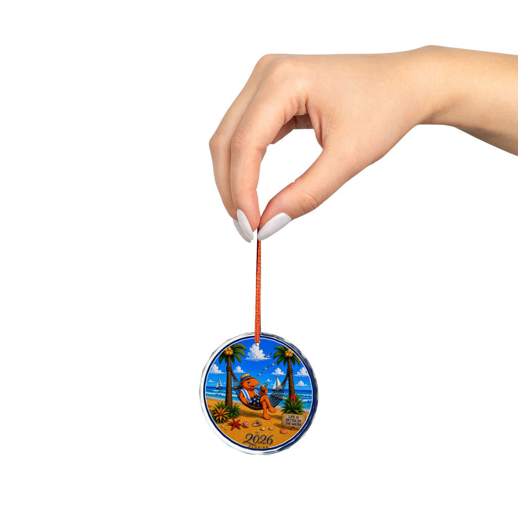 #002 Hammock Henry – Florida 2026 Glass Ornament
