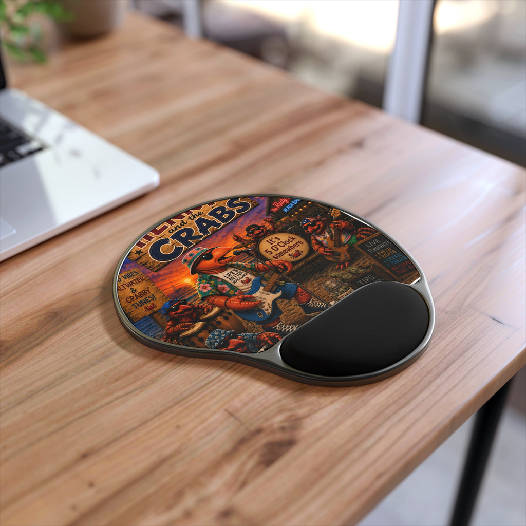 011 Henry and the Crabs SeaHenry Cushioned Wrist Rest Mouse Pad