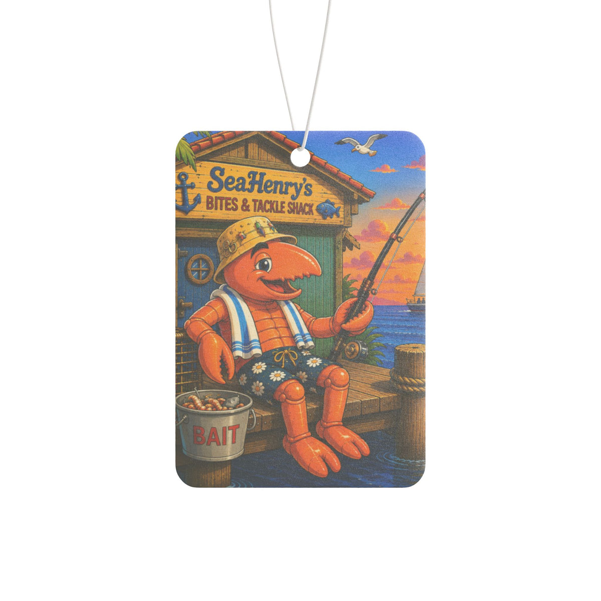 #021 Gone fishing—SeaHenry Car Air Freshener