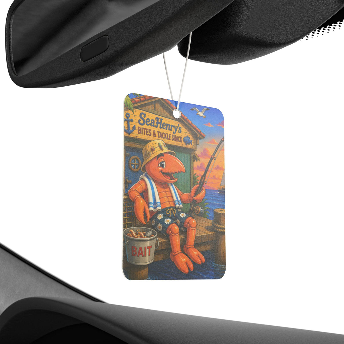 #021 Gone fishing—SeaHenry Car Air Freshener