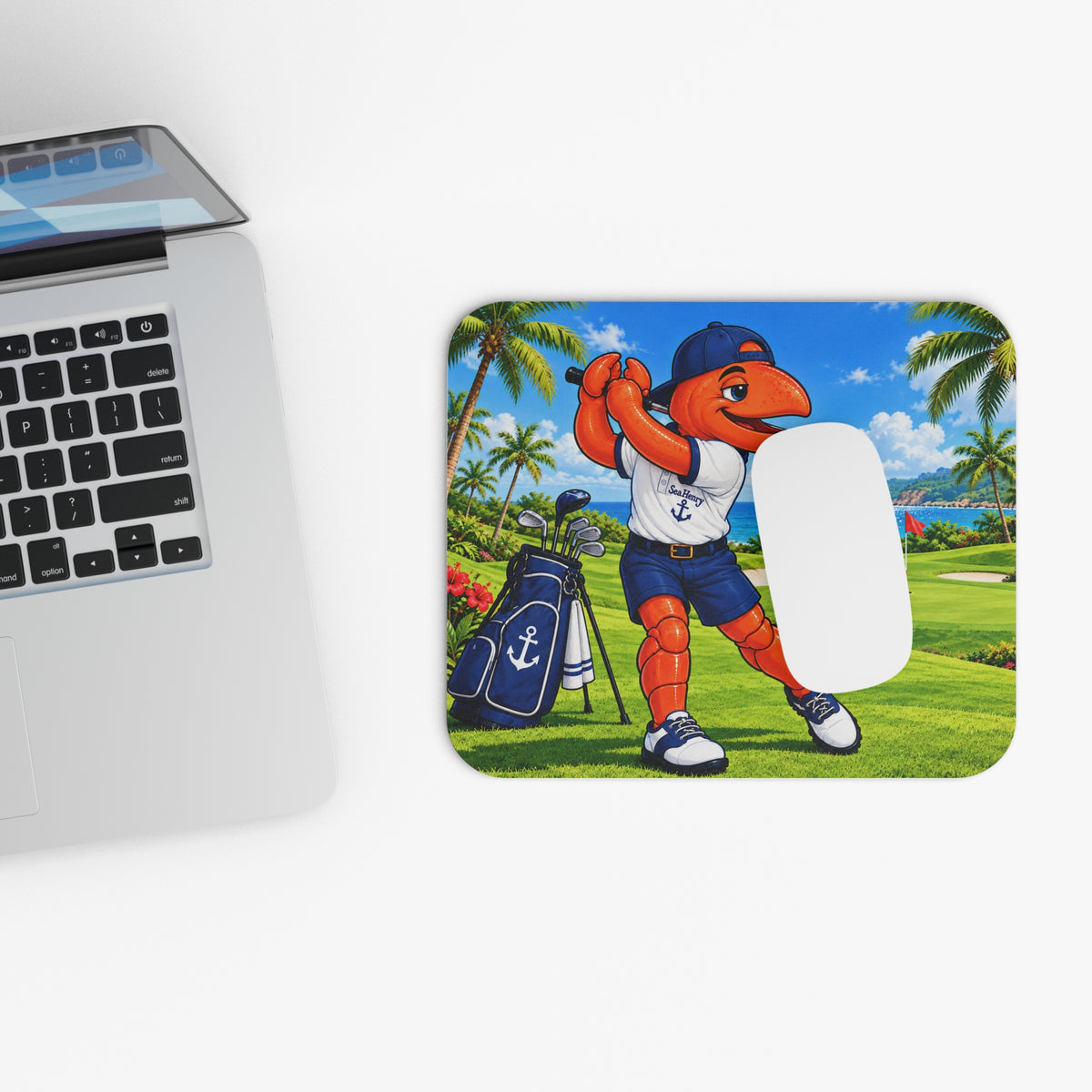 #023 Golfing Henry -  Mouse Pad