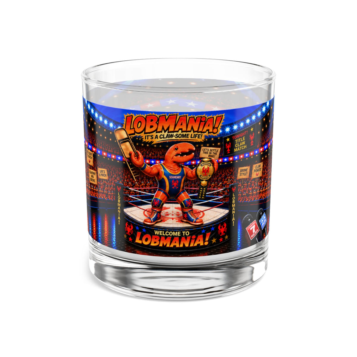 #010 LobMania – SeaHenry 10 oz Rocks Glass