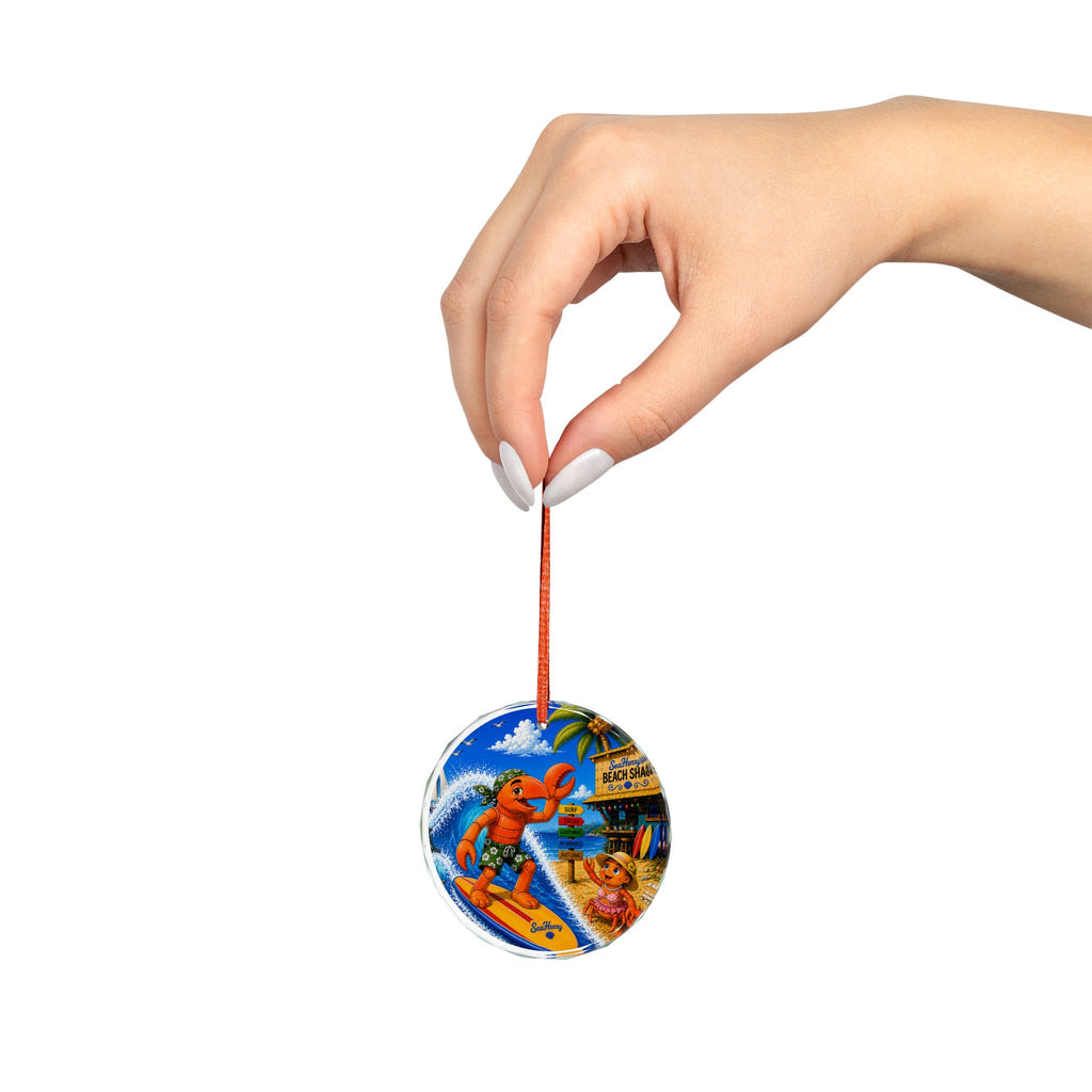 #012 Surfer Henry – SeaHenry Glass Ornament