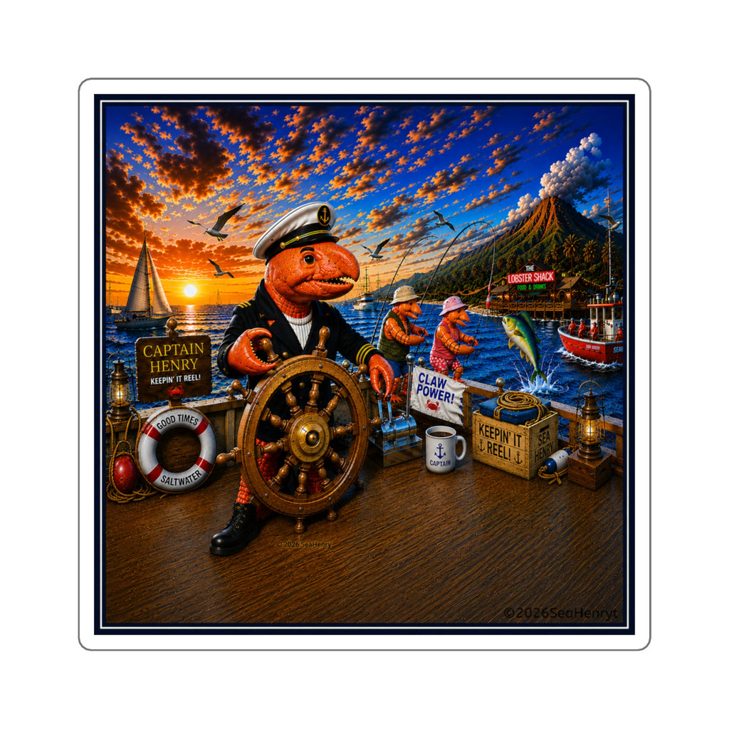#003 Captain Henry – SeaHenry 3x3 Square Sticker