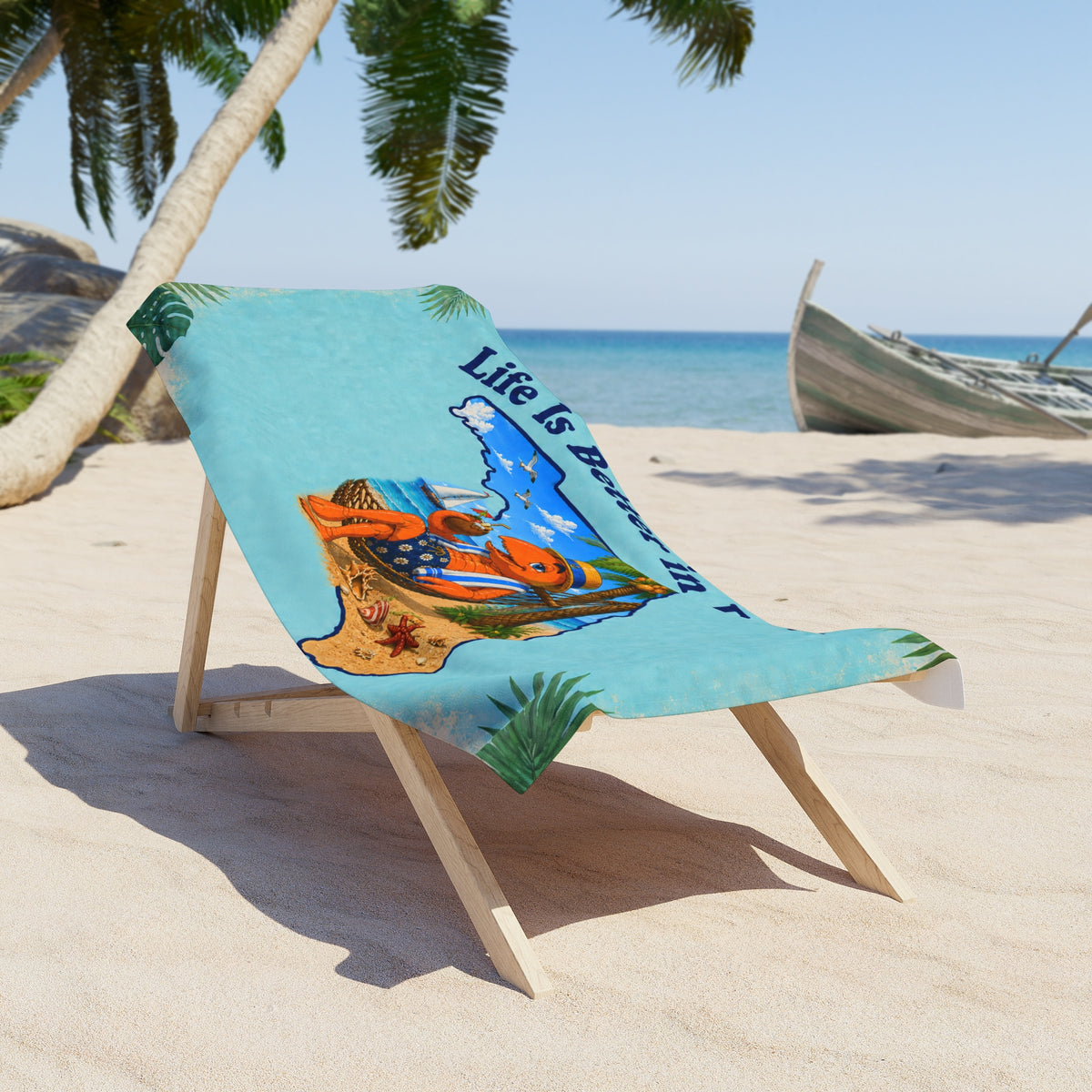 #002 Hammock Henry - Life Is Better in Florida –  Beach Towel