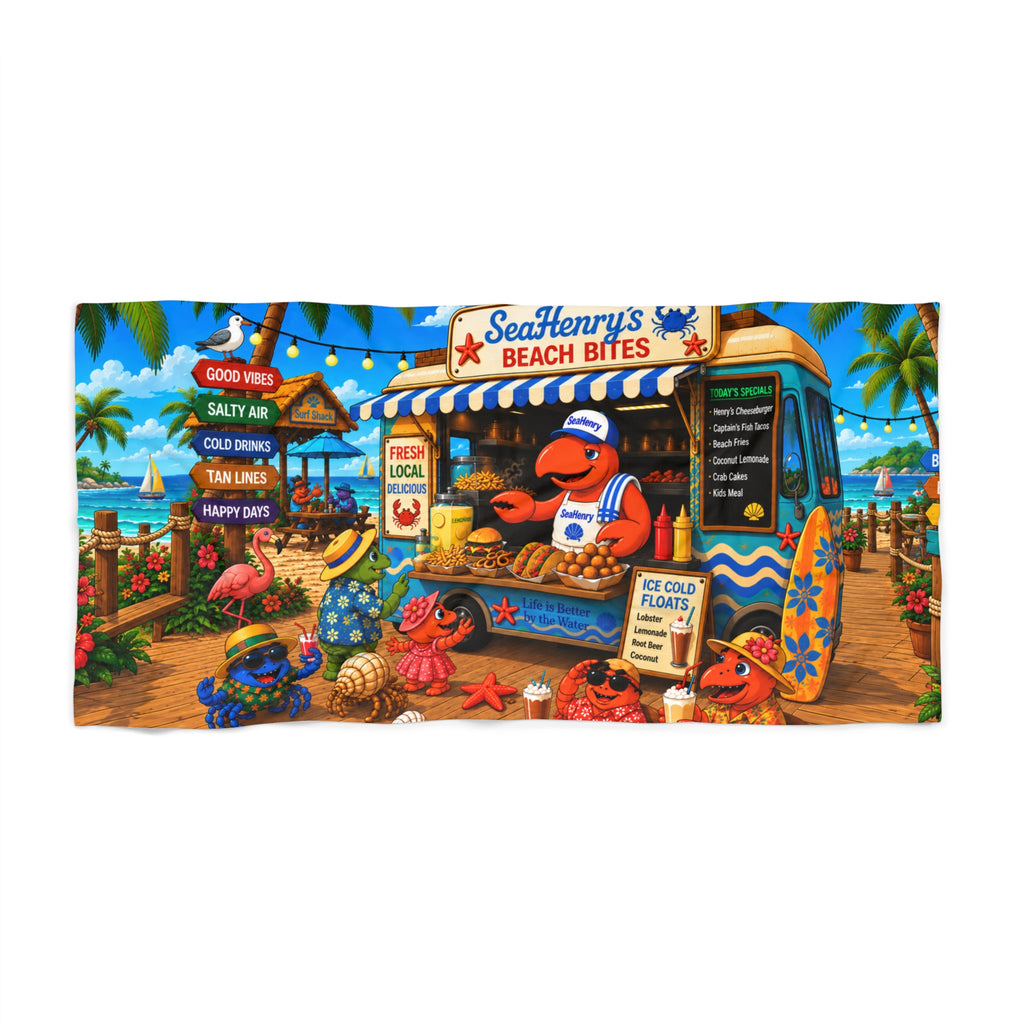 #018 SeaHenry's Beach Bites – Beach Towel