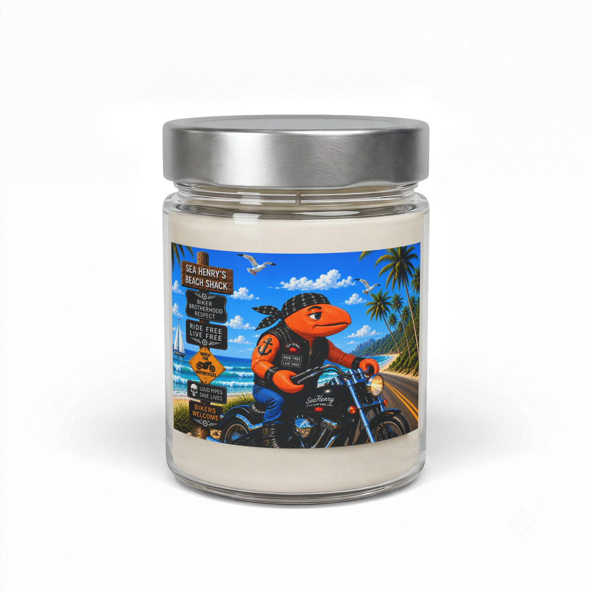 008 Biker Henry  SeaHenry Soy Wax Candle
