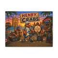 #011 Henry and the Crabs – SeaHenry Coastal Canvas Wall Art