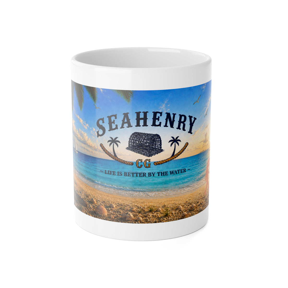 #001 Original SeaHenry – Life Is Better by the Water Coffee Mug