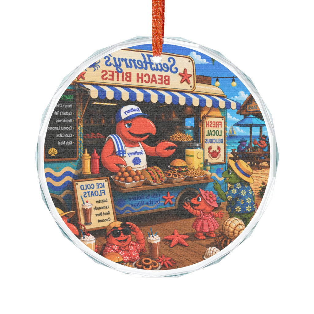#018 SeaHenry's Beach Bites – SeaHenry Glass Ornament