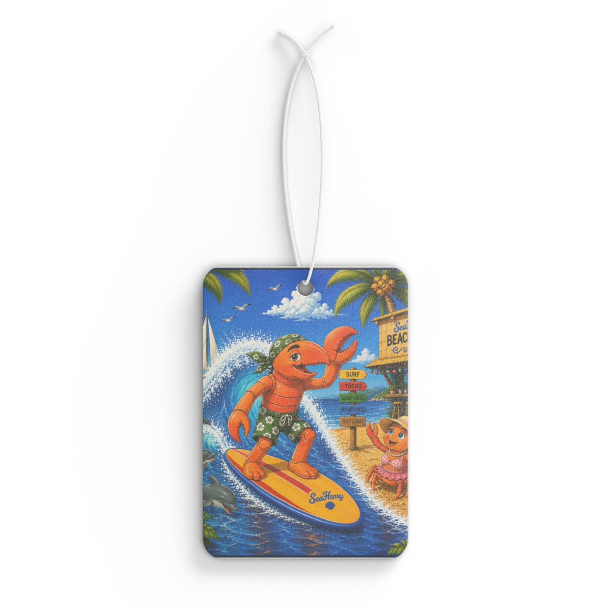 #012 Surfer Henry – SeaHenry Car Air Freshener