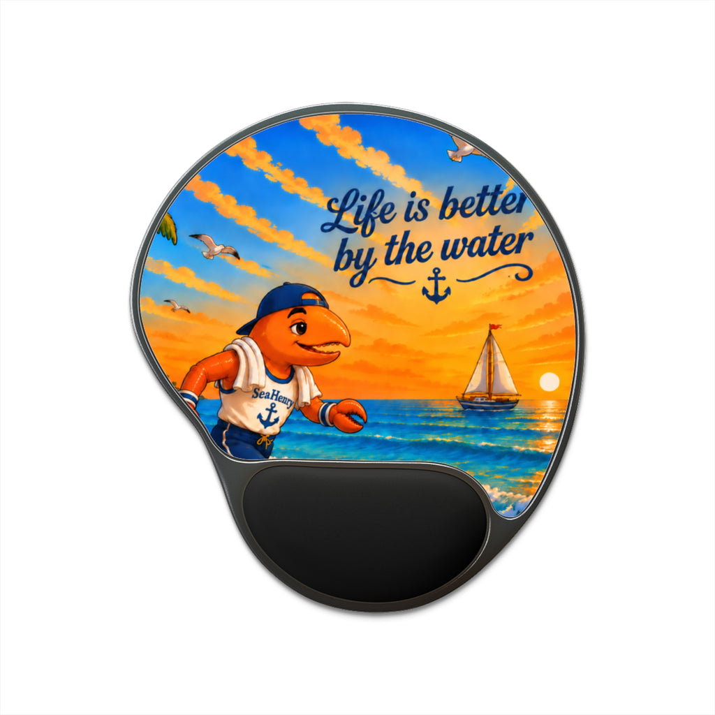#022 Jogging Henry – SeaHenry Cushioned Wrist Rest Mouse Pad