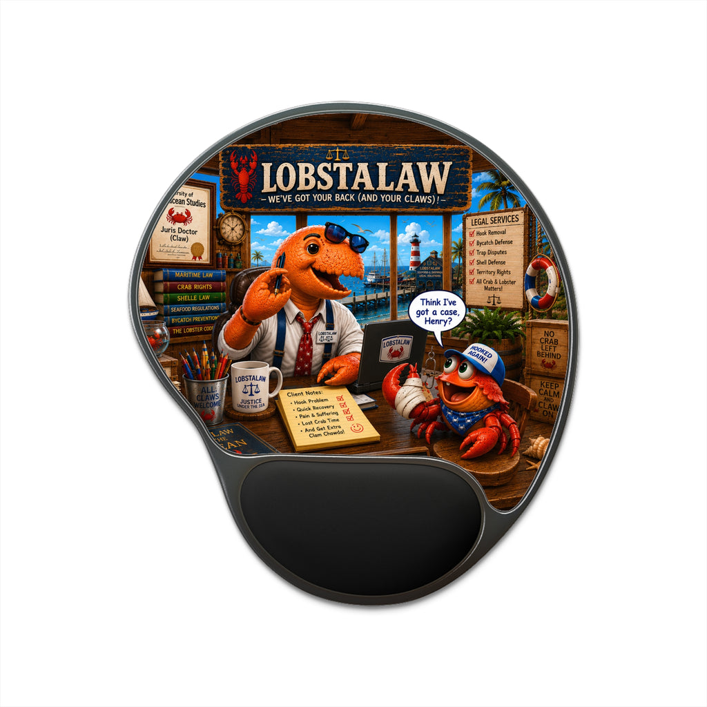 #009 LobstaLaw Wrist Mouse Pad