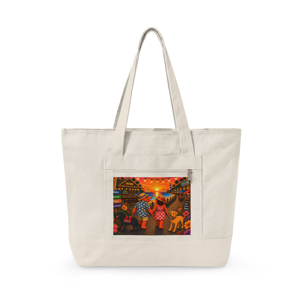 #019 Dog Walking - Florida Tote Bag